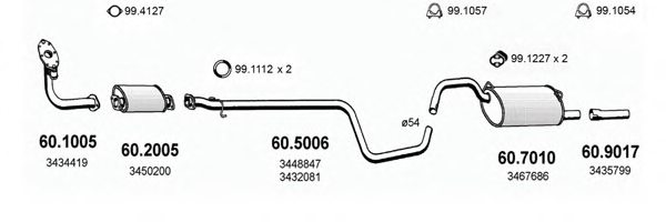 ASSO ART2460 Exhaust System
